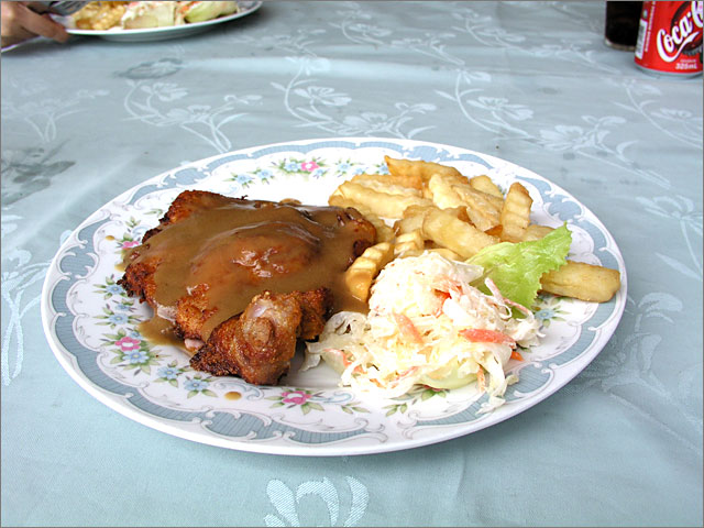The Gap Rest House's chicken chop