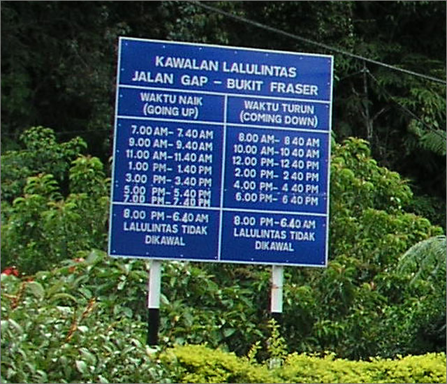 The Gap Road to Fraser's Hill