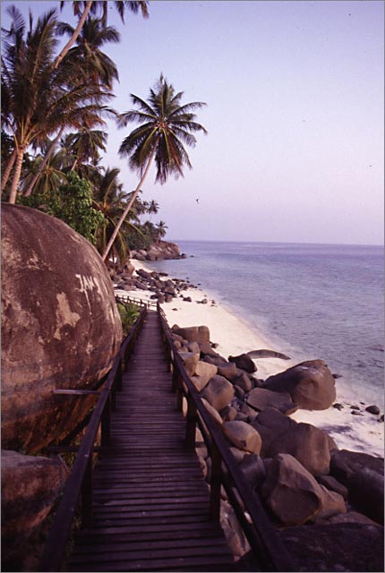 Pemanggil island's beach